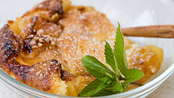 Flan aux pommes vanillé