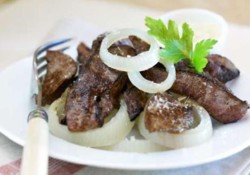 Foie de veau aux oignons