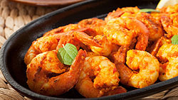 Gambas au piment doux