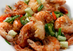Gambas sautées au sésame