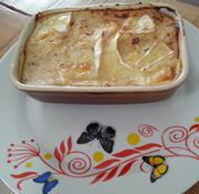 Gratin de navets au flétan