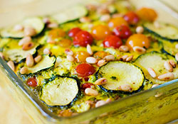 Gratin de courgettes à la tomate