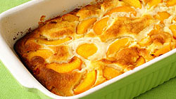 Gratin léger de pêches