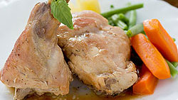Lapin braisé au jus