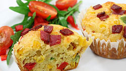Muffins légers aux légumes grillés