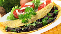 Omelette à l'aubergine