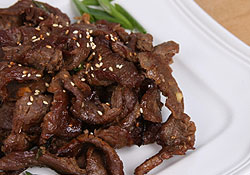 Onglet grillé au sésame