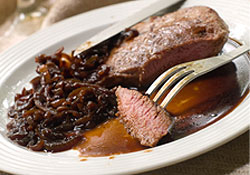 Onglet aux échalotes