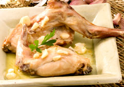 Papillote de lapin aux salsifis et au thym