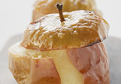Pomme au four et son miel normand