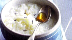 Riz au lait à la lavande et touche de miel