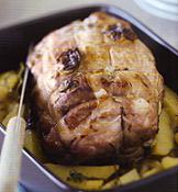 Rôti de porc farci aux pruneaux