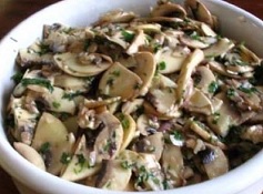 Salade de champignons frais