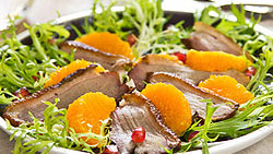 Salade de canard à la nectarine 