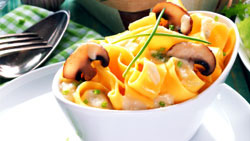 Pâtes au thon et aux champignons